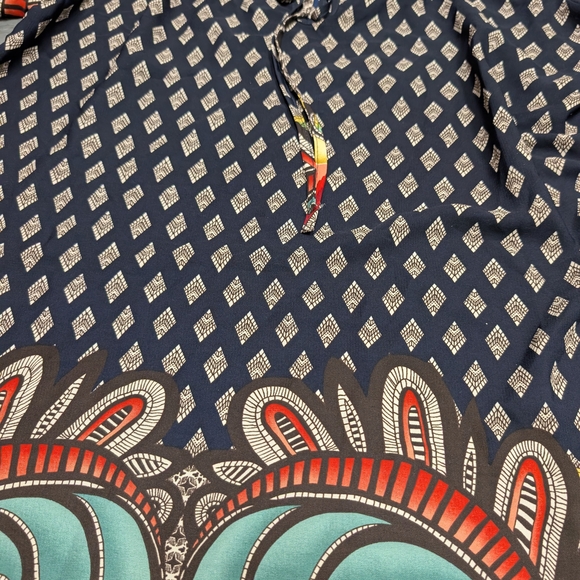 Colorful Patterned Women's Top - Picture 2 of 5